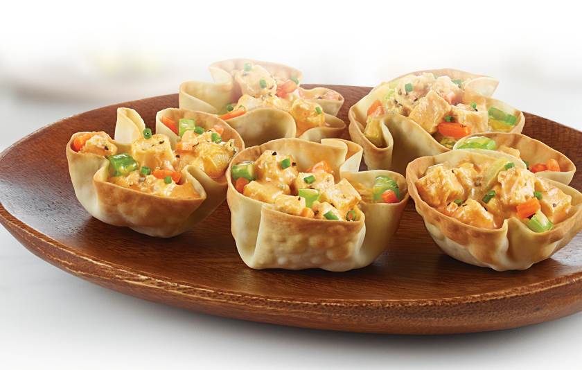 Buffalo Chicken Winning Wontons