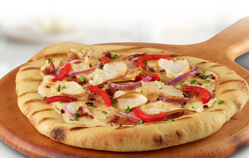 Grilled Chicken Cordon Bleu Pizza