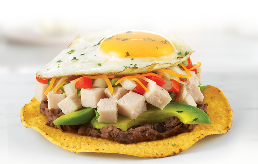 Smoked Turkey & Egg Tostada